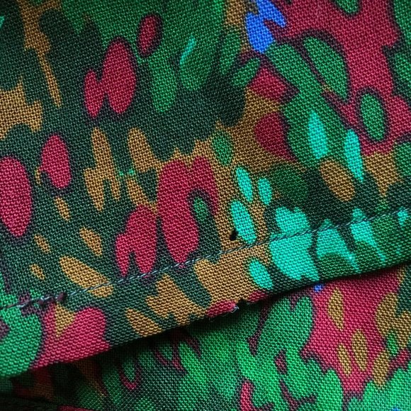 Yves Saint Laurent 81 F/W Rive Gauche Vintage Wool Challis Balloon Sleeve Blouse - Picture 8 of 10